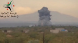03.11.15 Су-34 сбросил мощную авиационную бомбу КАБ-1500 по позициям ИГИЛ в пров. Хомс.