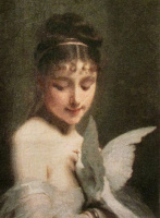 Девушка с голубем