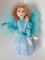 интерьерная кукла Ангел.техника многослойное папье-маше