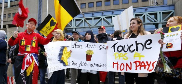 в Брюсселе три тысячи человек открыли «Марш против террора и ненависти»