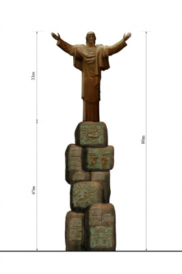 Cамая высокая статуя Иисуса Христа. Церетели в Петербурге создал статую Христа высотой 83 метра