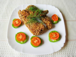 Куриное филе в кунжутной панировке. Рецепт отличной закуски к пиву Куриное филе в кунжутной панировке. Рецепт отличной закуски к пиву