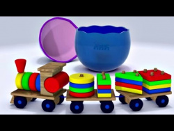 Развивающий 3D мультфильм для детей. Яйцо с сюрпризом: Поезд. Развивающий 3D мультфильм для детей. Яйцо с сюрпризом: Поезд.