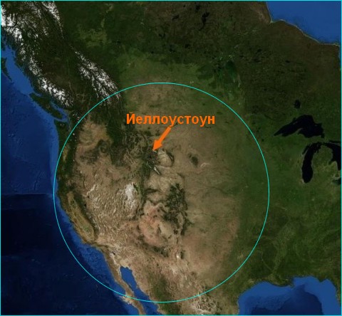 Йеллоустоун супервулкан схема