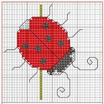 Божья коровка схема вязания спицами