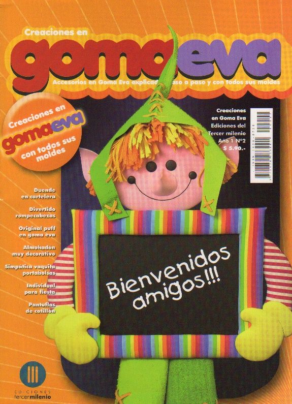 Испанский журнал о поделках из фоамирана и фетра Creaciones en Goma Eva 02 2008