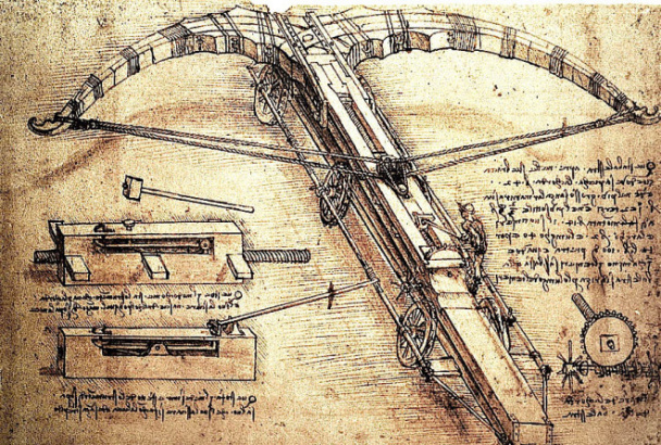 КАКОЕ ОРУЖИЕ ПРИДУМАЛ ЛЕОНАРДО ДА ВИНЧИ